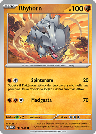 Rhyhorn - Scarlatto & Violetto - 151 #111