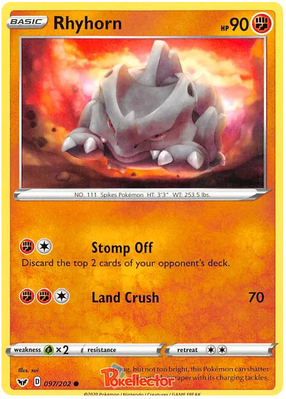 Rhyhorn - Sword & Shield #97