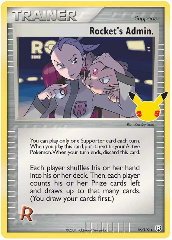 Rocket's Admin (Celebrations Promo) - EX Team Rocket Returns #86