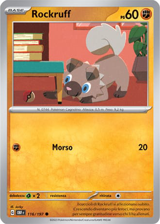 Rockruff - Ossidiana Infuocata #116