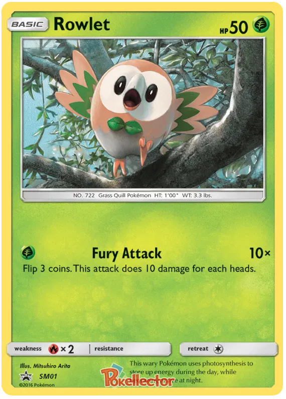 Rowlet - Sun & Moon Promos #1