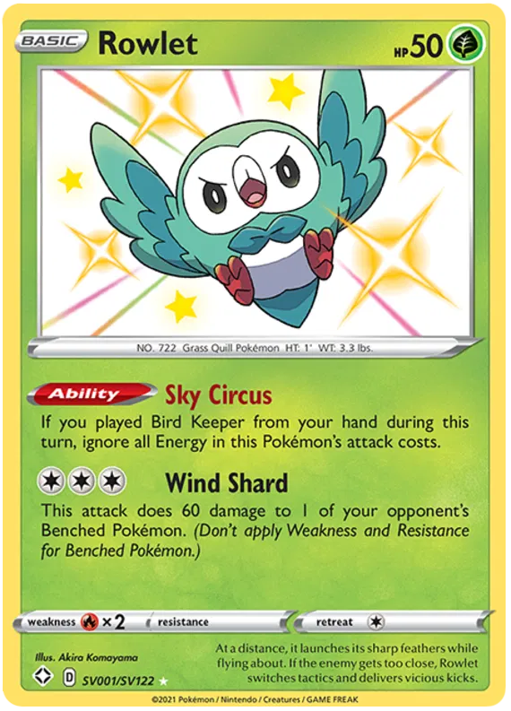 Rowlet - Shining Fates #1