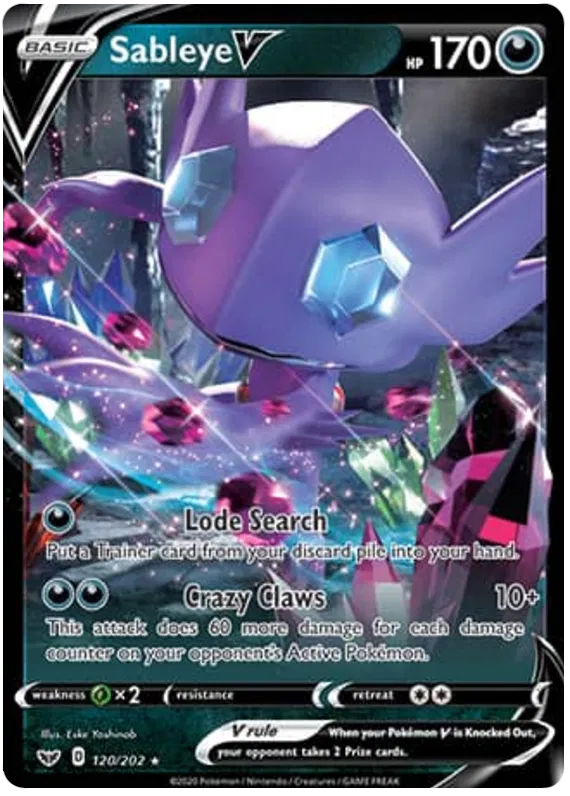 Sableye V - Sword & Shield #120