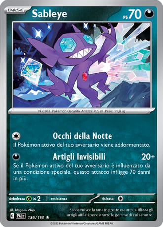 Sableye - Evoluzioni A Paldea	 #136