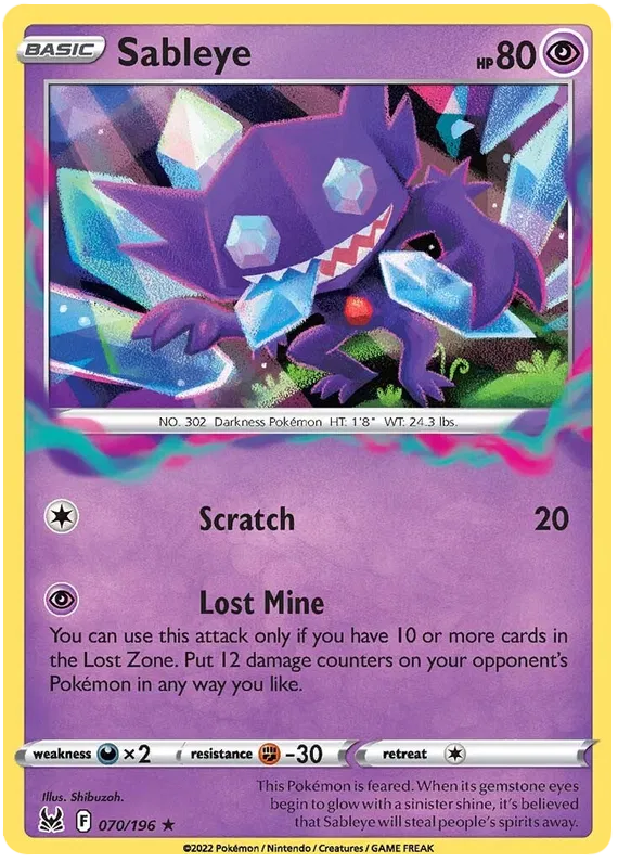 Sableye - Lost Origin #70