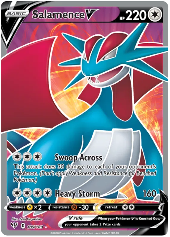 Salamence V - Darkness Ablaze #185