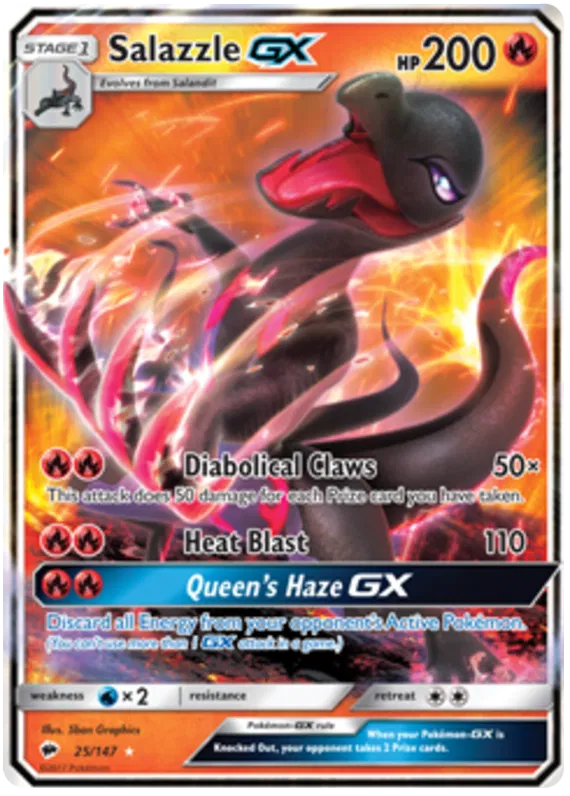 Salazzle GX - Burning Shadows #25