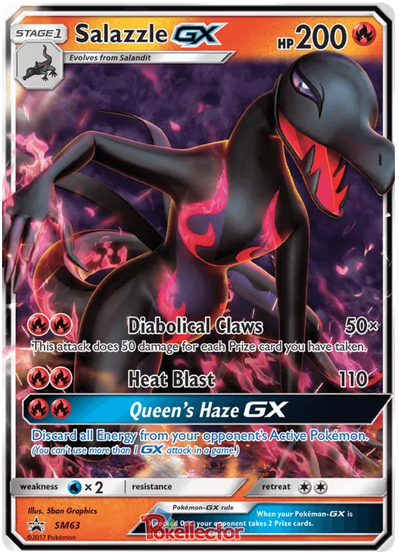 Salazzle GX - Sun & Moon Promos #63