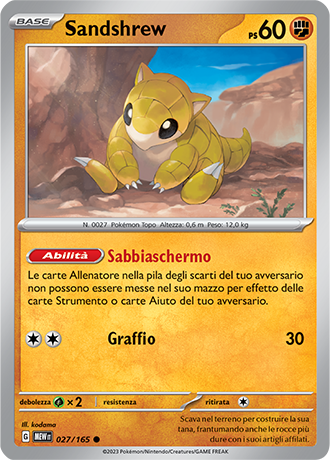 Sandshrew - Scarlatto & Violetto - 151 #27