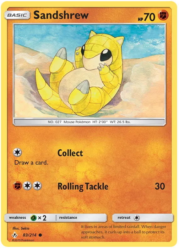 Sandshrew - Unbroken Bonds #83