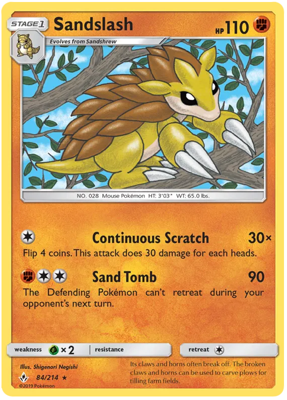 Sandslash - Unbroken Bonds #84