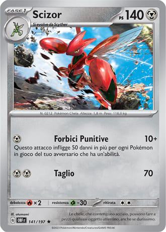 Scizor - Ossidiana Infuocata #141