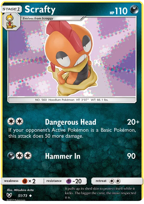 Scrafty - Shining Legends #51