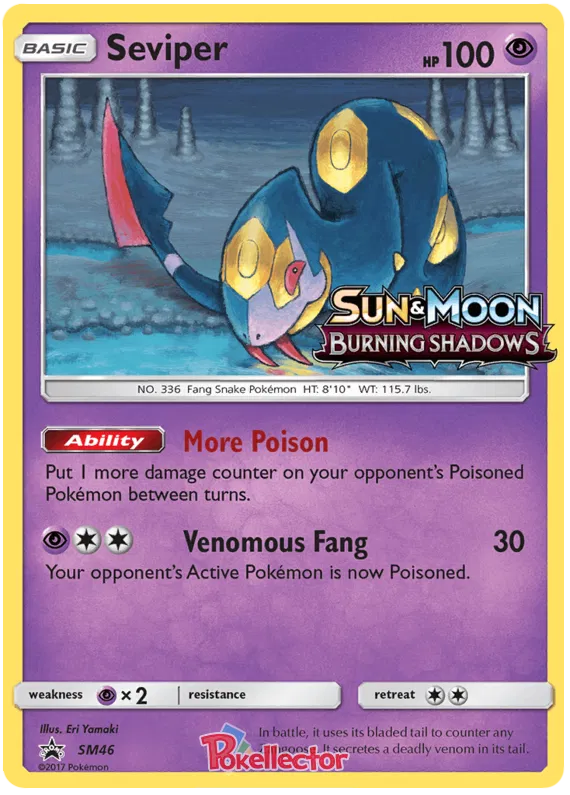 Seviper - Sun & Moon Promos #46