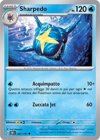 Sharpedo - Ossidiana Infuocata #47