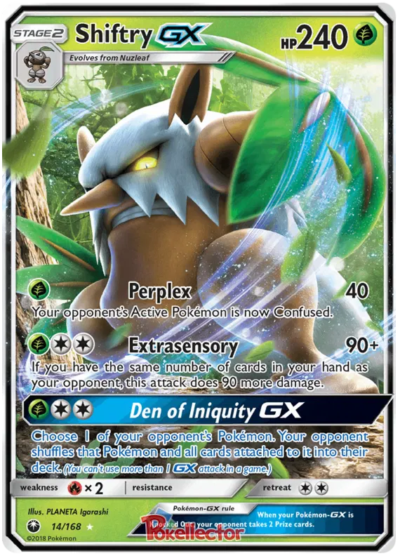 Shiftry GX - Celestial Storm #14