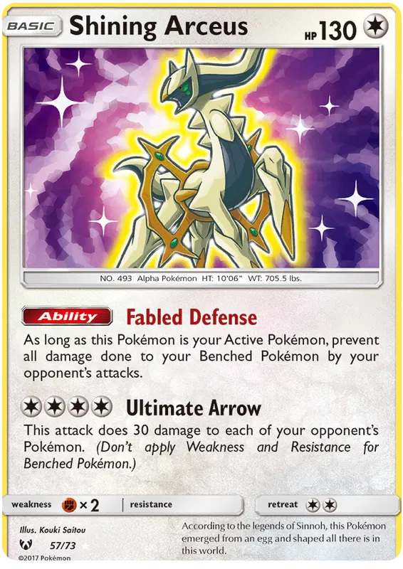 Shining Arceus - Shining Legends #57