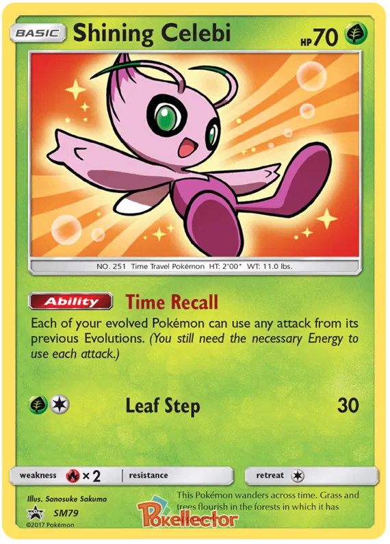 Shining Celebi - Sun & Moon Promos #79