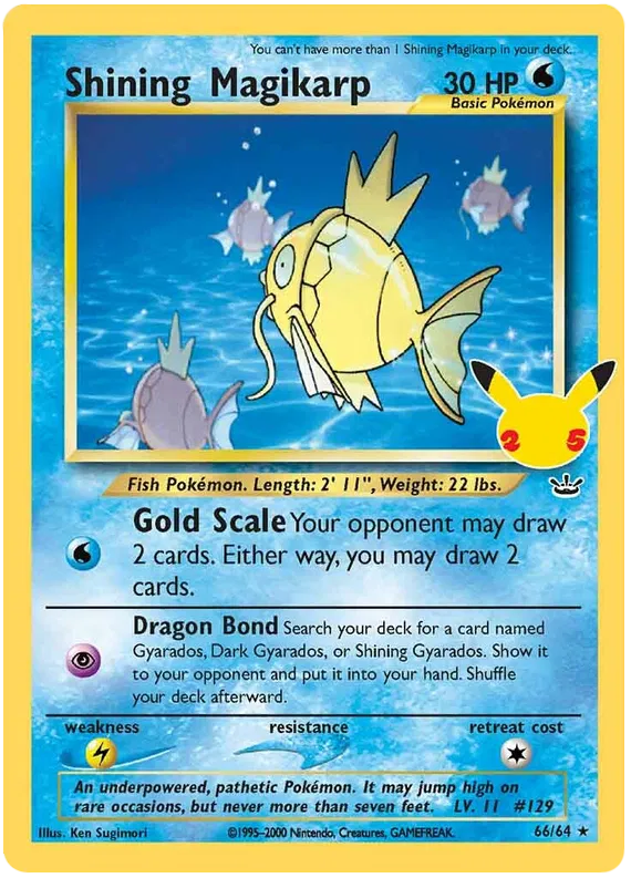 Shining Magikarp (Celebrations Promo) - Neo Revelation #66