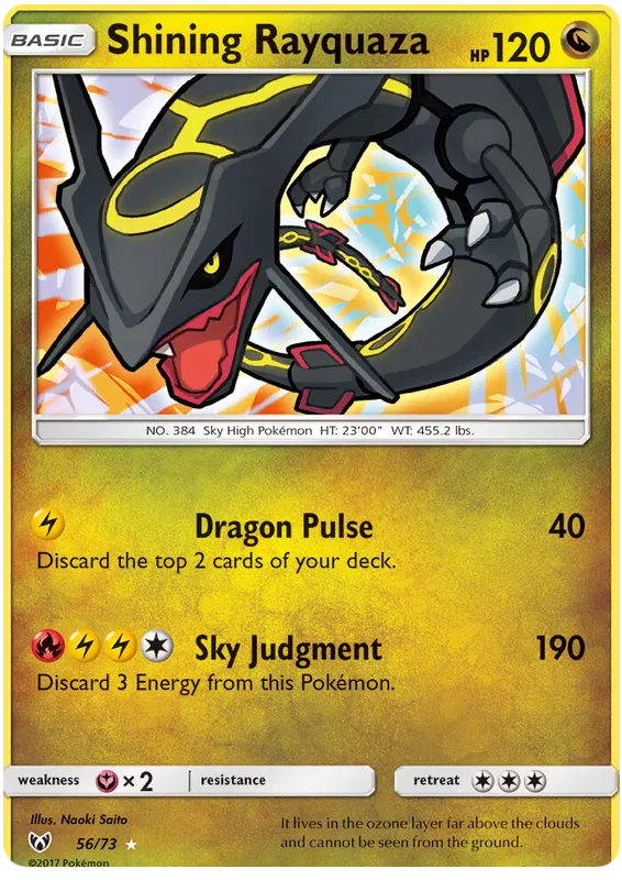 Shining Rayquaza - Shining Legends #56