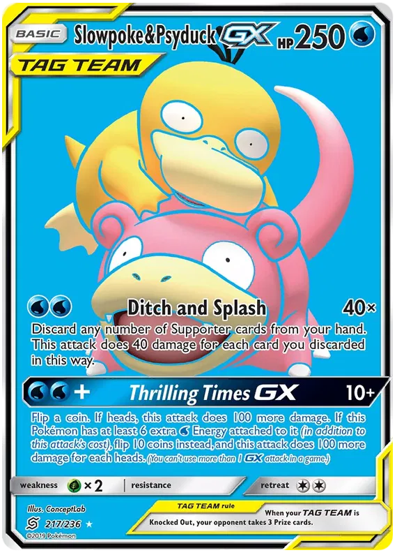 Slowpoke & Psyduck GX - Unified Minds #217