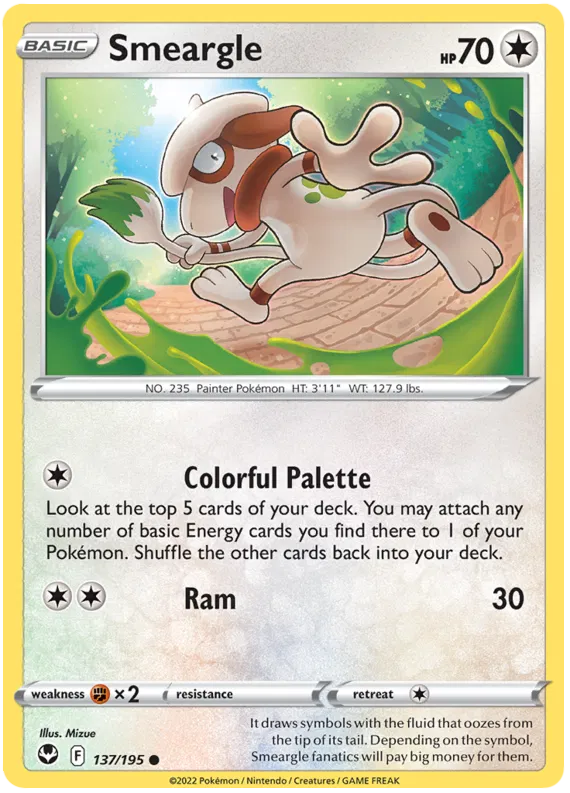 Smeargle - Tempesta Argentata #137