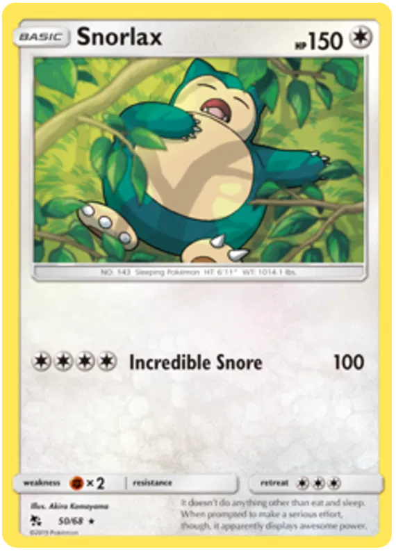 Snorlax - Hidden Fates #50