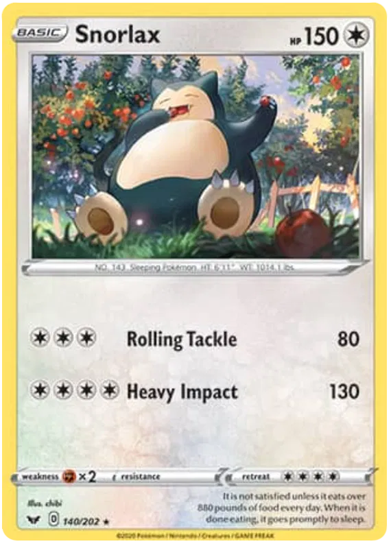 Snorlax - Sword & Shield #140