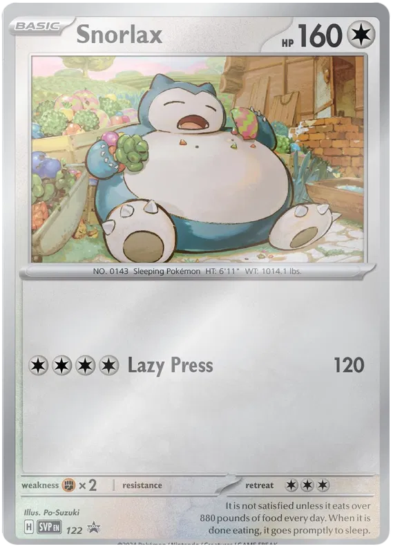 Snorlax - Scarlatto & Violetto Promos #122