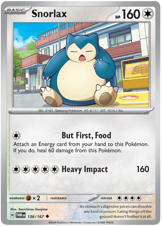 Snorlax - Crepuscolo Mascherato #136