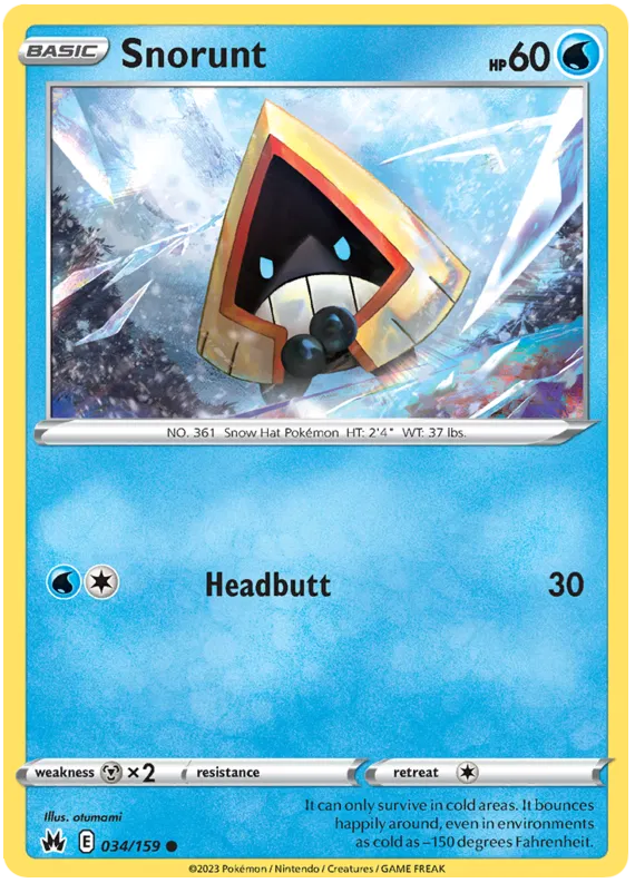 Snorunt - Crown Zenith #34