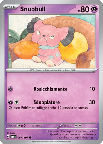 Snubbull - Ossidiana Infuocata #87