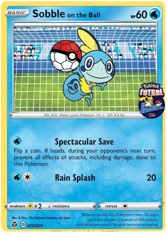 Sobble on the Ball - Pokemon Futsal Promos #5