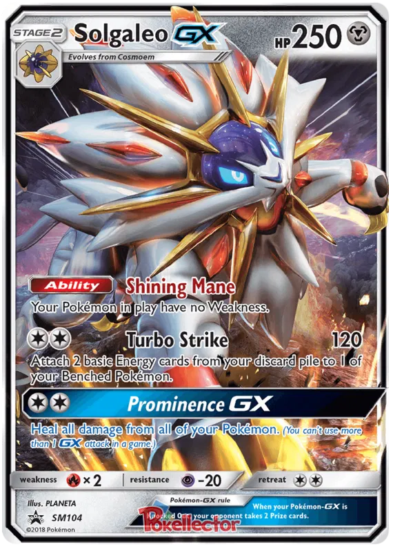 Solgaleo GX - Sun & Moon Promos #104