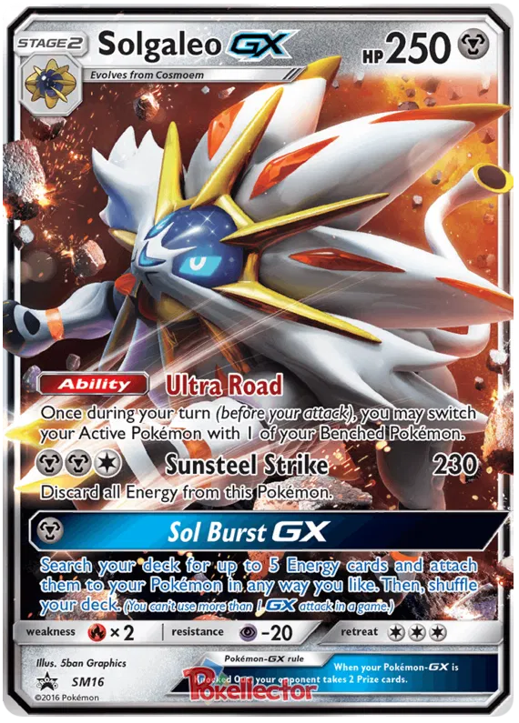 Solgaleo GX - Sun & Moon Promos #16