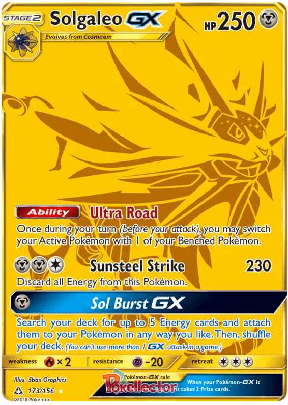 Solgaleo GX - Ultra Prism #173