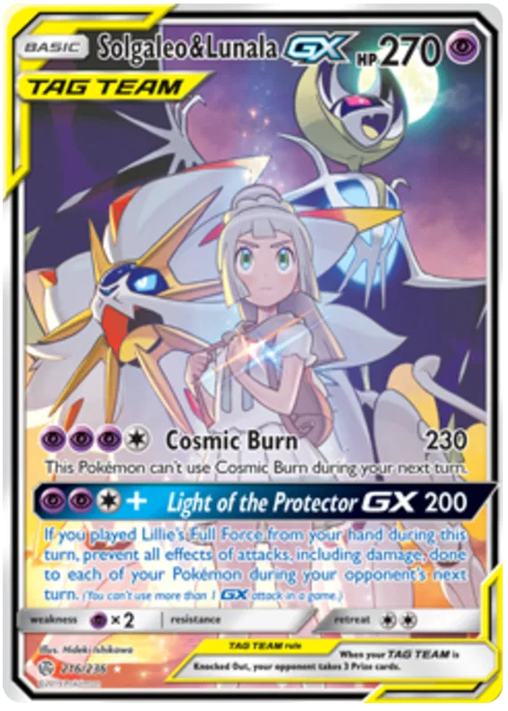 Solgaleo & Lunala GX - Cosmic Eclipse #216