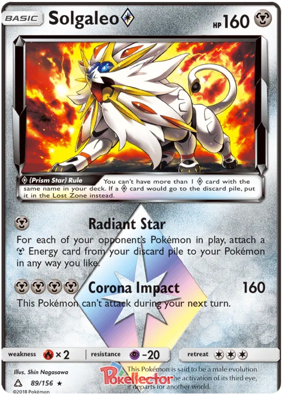 Solgaleo Prism Star - Ultra Prism #89