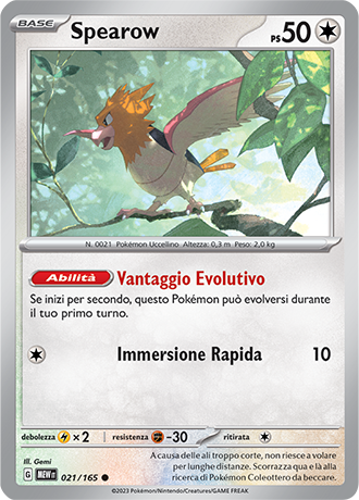 Spearow - Scarlatto & Violetto - 151 #21