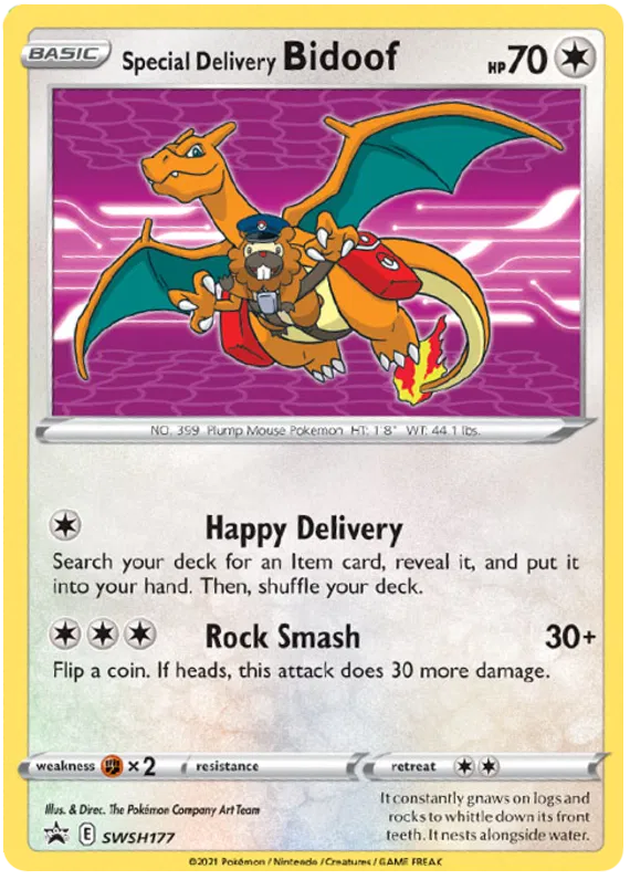 Special Delivery Bidoof - Sword & Shield Promos #177