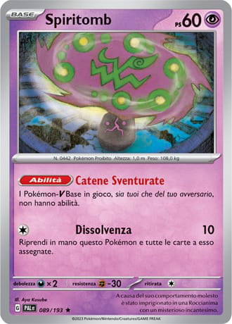 Spiritomb - Evoluzioni A Paldea	 #89