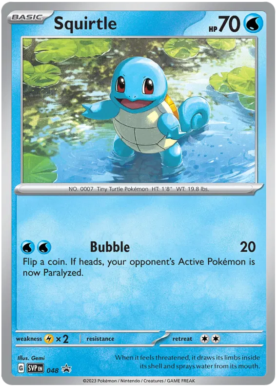 Squirtle - Scarlatto & Violetto Promos #48