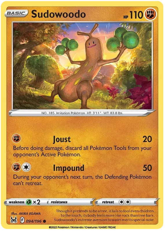 Sudowoodo - Lost Origin #94