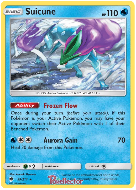 Suicune - Lost Thunder #59