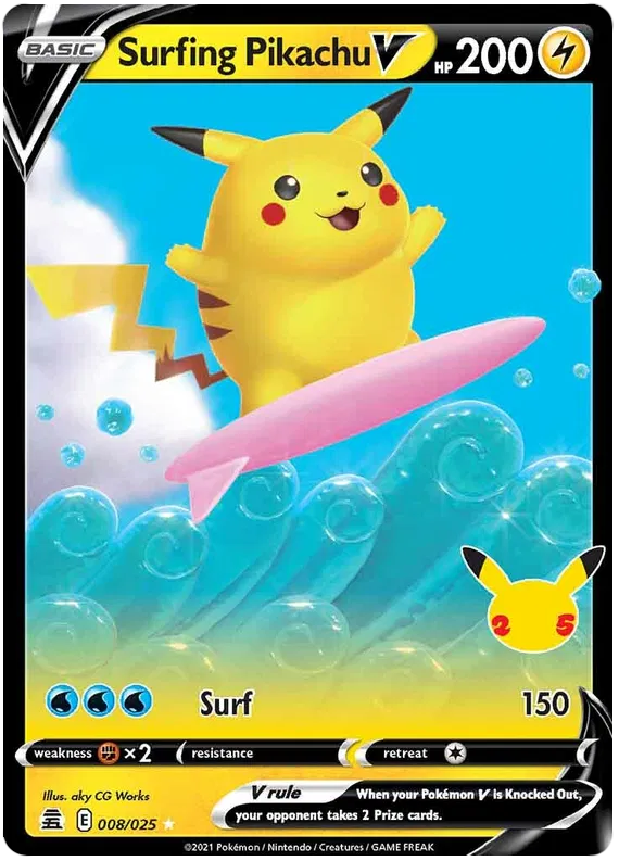 Surfing Pikachu V - Celebrations #8