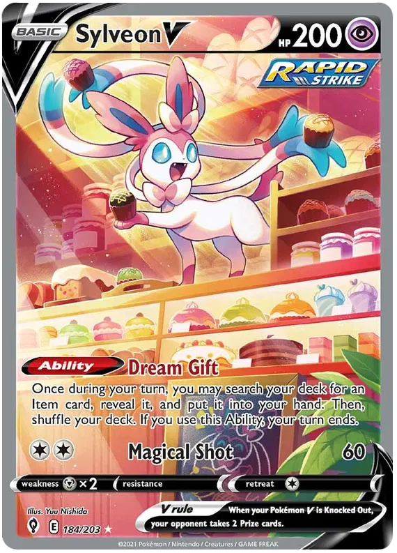 Sylveon V - Evolving Skies #184