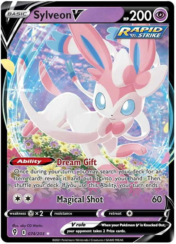 Sylveon V - Evolving Skies #74