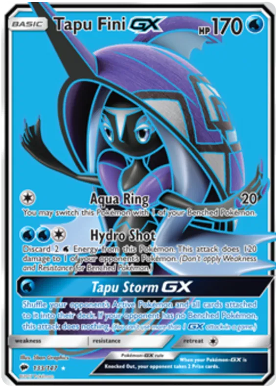 Tapu Fini GX - Burning Shadows #133