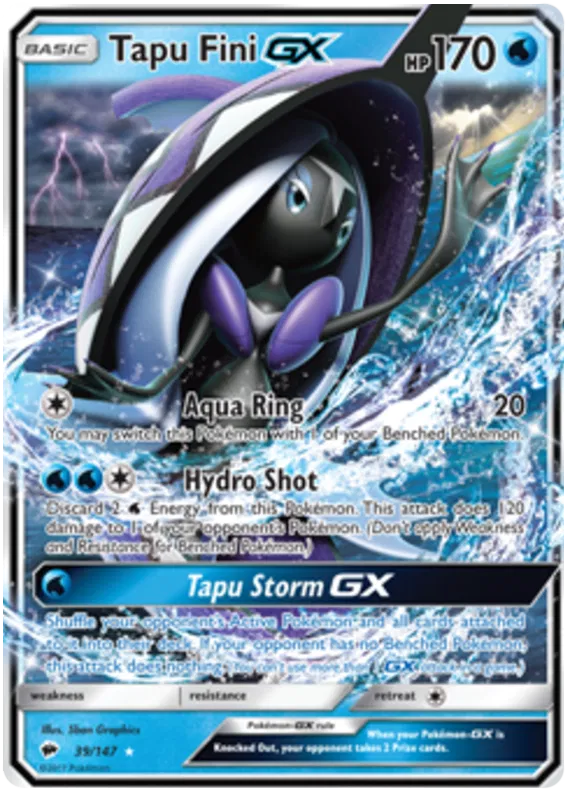 Tapu Fini GX - Burning Shadows #39