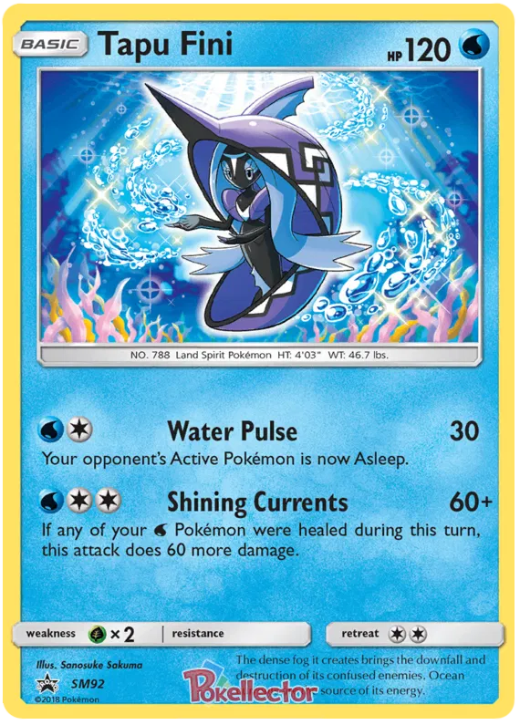 Tapu Fini - Sun & Moon Promos #92